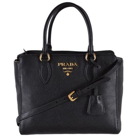 prada vitello phenix black|Prada vitello phenix handbag.